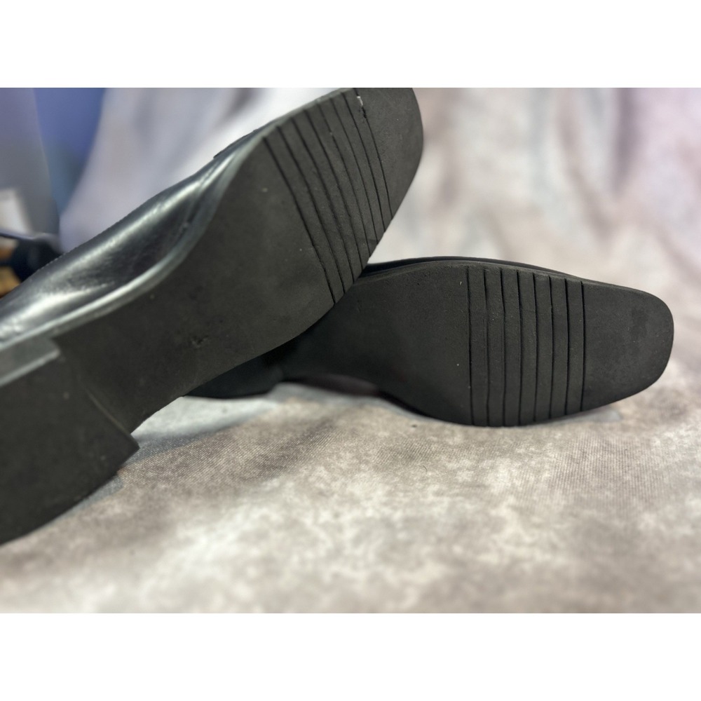 Salvatore Ferragamo Boutique Black Leather Loafers Women's 7 AA Italy - Picture 4 of 5
